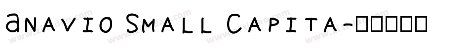 Anavio Small Capita字体转换
